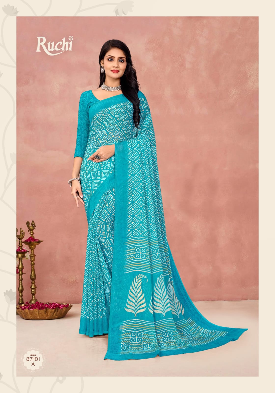 Star Chiffon 175 By Ruchi Printed Daily Wear Sarees Wholesale Shop In Surat